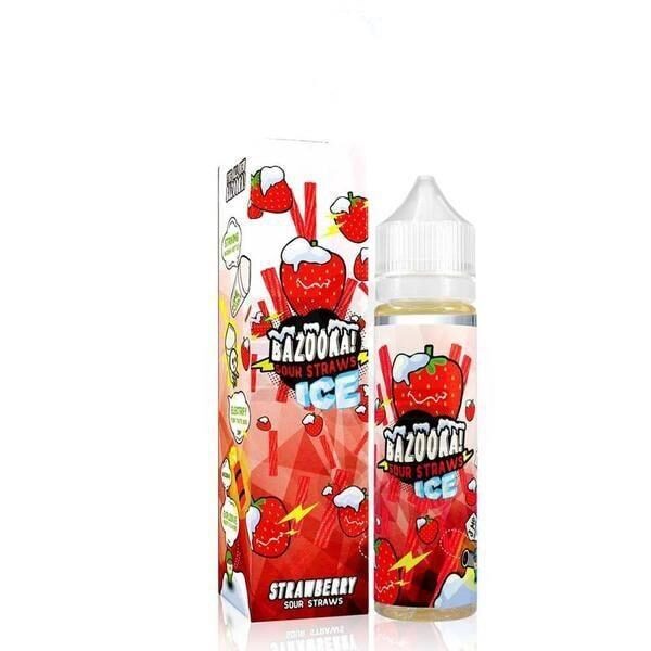 BAZOOKA ICE STRAWBERRY SOUR STRAW 60ML