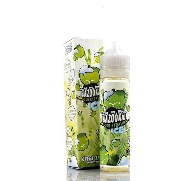 BAZOOKA – GREEN APPLE ICE SOUR STRAWS – 60ML