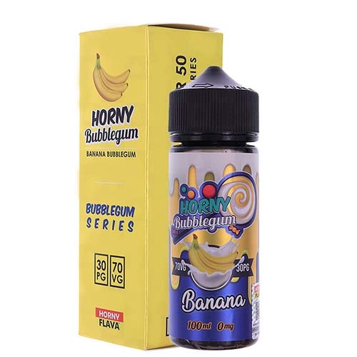 HORNY BUBBLEGUM BANANA 120ML E-LIQUID