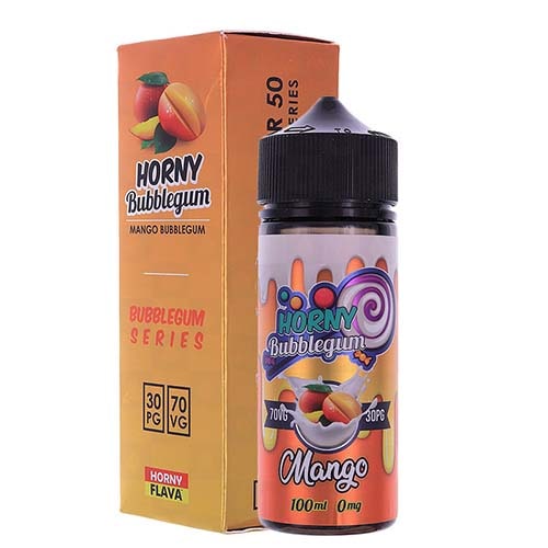 HORNY BUBBLEGUM MANGO 120ML E-LIQUID