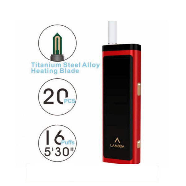 LAMBDA T3 Heat Not Burn Tobacco Heating Device (Red)