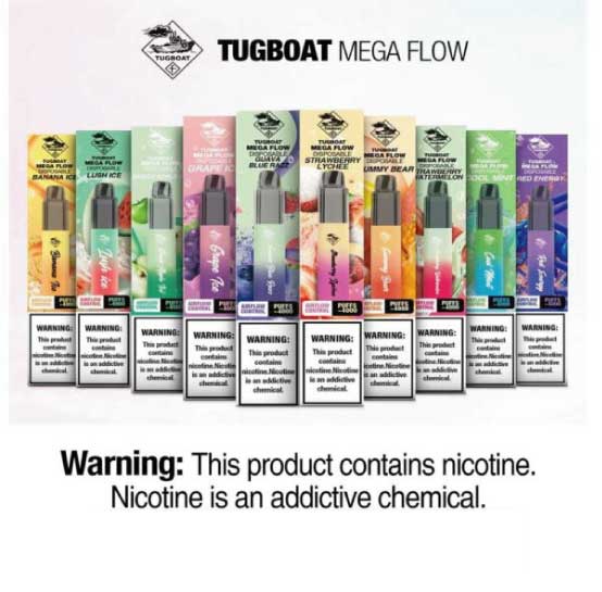 Tugboat Mega Flow 4000 Puffs Disposable Pod Kit Airflow Control