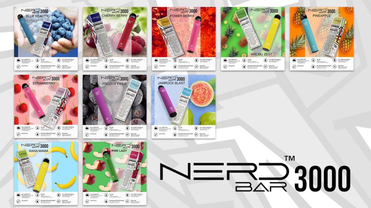 NERD BAR 3000 PUFF - 20MG